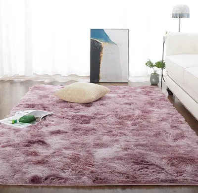 Zdjęcie produktu dla Dywan Shaggy Pluizig rozes do salonu, 150 x 240 cm, z długim włosiem, nowoczesny
