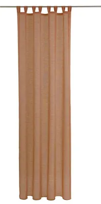 Schalvorhang mit 8 Schlaufen, Orange, 100% Polyester, pflegeleicht