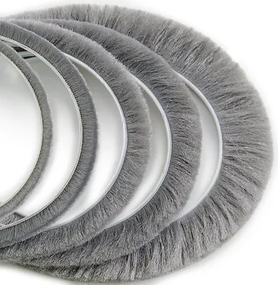 Produktbild von 10m DQ-PP Bürstendichtung GRAU 6,9mm x 12mm Dichtungsbürste für Türen selbstklebend Bürstenleiste Winddicht Türbürste Insektenschutz