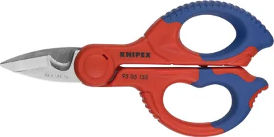 Produktbild von Elektriker-/Handwerkerschere L.155mm 2-K.-Hüllen KNIPEX