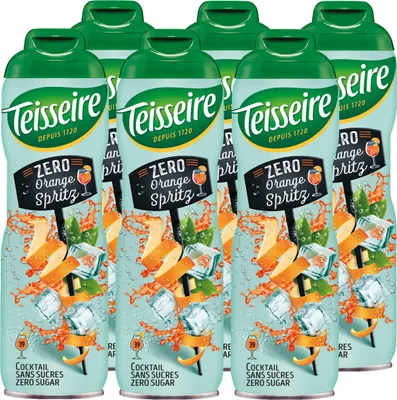 Zdjęcie produktu dla Teisseire Syrop do napojów Orange Spritz 0% 600ml - Koktajle (opakowanie 6 sztuk)