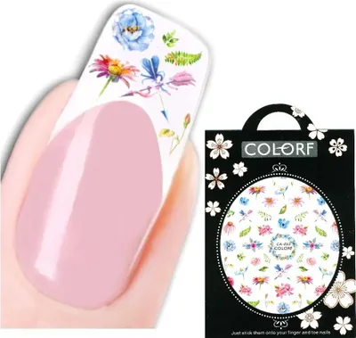 Produktbild von 3D Nagel Sticker Nail Art Aufkleber Blüten Blumen Aufkleber
