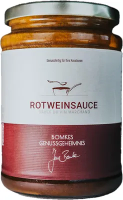 Produktbild von Bomkes Rotweinsauce Genussfertig für viele Kreationen Glas 190ml