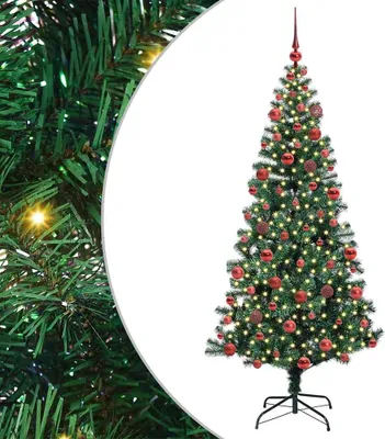 Obrázok produktu pre vidaXL Umelý predsvietený vianočný stromček zelený 180 cm