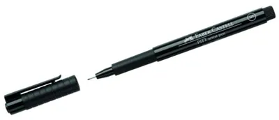 Obrázok produktu pre Faber-Castell 167199, Čierna, Jemná, Čierna, Kolo, 199 Black, Atrament na pigmentovej báze