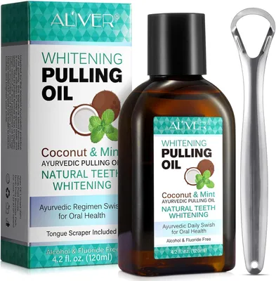 Obrázok produktu pre Ajurvédsky olej na bielenie zubov Aliver - 120 ml