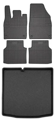 Obrázok produktu pre Gumové autokoberce SolidPRO + vaňa kufra pre: Skoda Enyaq iV 2020- SUV 5 ks