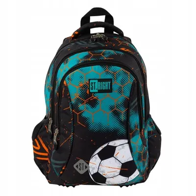 Produktbild von Schulrucksack ST.RIGHT FOOTBALL Mehrfächer Jugendlicher Rucksack ball