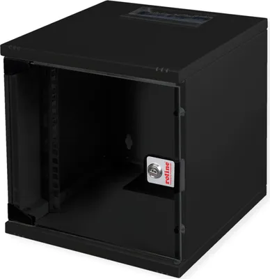 Produktbild von ROLINE 10-Zoll Wandgehäuse 6 HE, 312x300 BxT schwarz