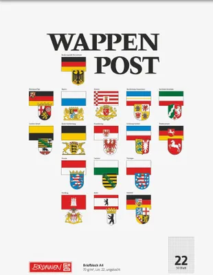Produktbild von Briefblock A4 70g Wappen kar