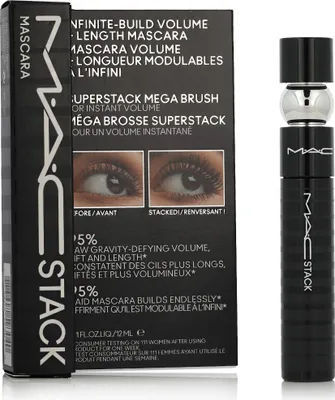 Image de Mascara volumateur et allongeant pour des cils longs Mega (Macstack Mascara) 12 ml, noir