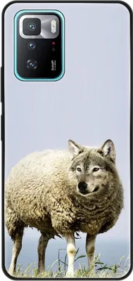 Produktbild von König Design Hülle kompatibel mit Xiaomi Poco X3 GT Kunststoff Soft Handyhülle - Handy Case Wolf im Schafspelz