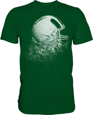 Produktbild von American Football Helm T-Shirt – Bottle Green / L