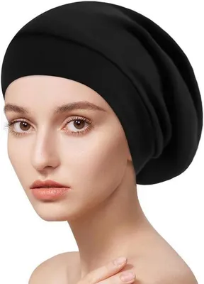 Produktbild von Schlafmütze für Herren und Damen - Komfortable Nachtmütze Schwarz
