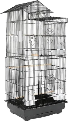 Image de WYCTIN Cage à oiseaux Perruche Cage à canaris avec jouets pour oiseaux Cage à perruches 46*35.5*99cm