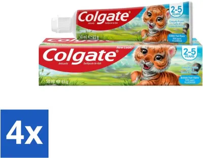Immagine prodotto di Colgate Bubble Fruit dentifricio per bambini - Per bambini da 2 a 5 anni - 50 ml - Confezione risparmio - 4 pezzi