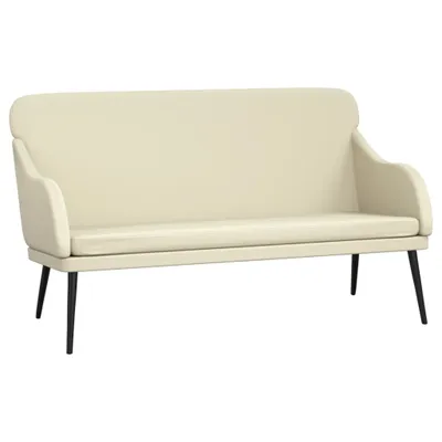 Image de Banc Crème 110x76x80 cm Similicuir