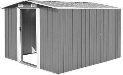 Immagine prodotto di vidaXL Capanno per attrezzi 257×298×178 cm metallo grigio