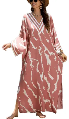 Immagine prodotto di Abito kaftan lungo da donna con elementi decorativi