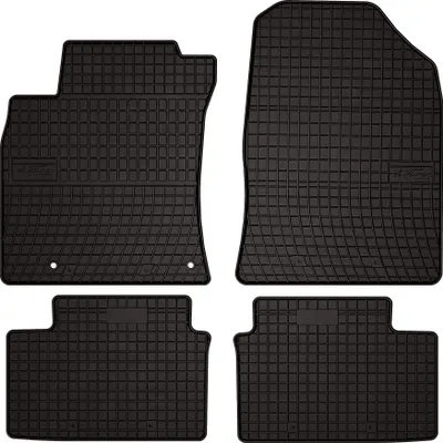 Produktbild von Gummifußmatten passend für Kia Ceed III (Fließheck, Kombi, SW, Sportback, Bj. 2018-) –  schwarz, passgenau, mit Befestigungen set 4 Stk. - Gummi-Automatten