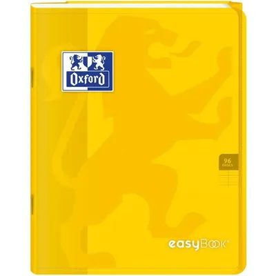 Image de Cahier Easybook, couleur jaune, reliure en agrafe