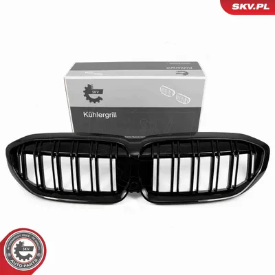 Produktbild von ESEN SKV 66SKV139 Kühlergrill Frontgrill für BMW 3 Touring (G21) Mitte Schwarz Glänzend