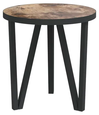 Obrázek produktu pro vidaXL Boční stolek černožlutý Ø35 cm MDF