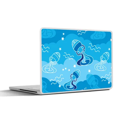Produktbild von MuchoWow® Laptop Aufkleber Sticker Cover Wassermann - Design - Tierkreiszeichen 31x22.5 cm - Laptop-Deko