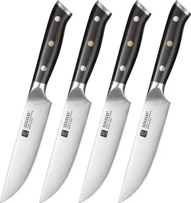 Produktbild von XinZuo - Steakmesser aus Edelstahl 4 Stück - B13S Yu series