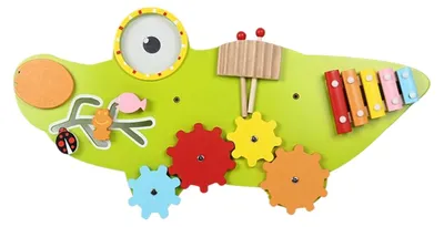 Image de Tableau d'activités en bois pour enfants