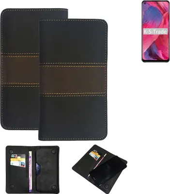 Produktbild von K-S-Trade Hülle Handyhülle kompatibel mit Oppo A74 5G Schutzhülle Walletcase Bookstyle Tasche Schutz Case Handytasche Wallet Cover Kunstleder
