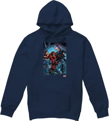 Produktbild von Marvel - "X-Men Destroy" Kapuzenpullover für Herren TV4591 (XXL) (Marineblau)