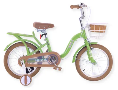 Produktbild von Buxibo - Kinderfahrrad für Mädchen - Ibiza - 16 Zoll - Grün