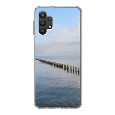 Produktbild von MuchoWow® Handyhülle Schutzhülle Hülle für Samsung Galaxy A32 5G Nordsee - Wolken - Wasser Silikon Softcase Handy Hülle - Softcase