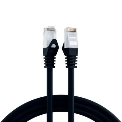 Image de Câble patch RJ45 Cat.6 U/UTP LSZH -- CCA noir 0,5m