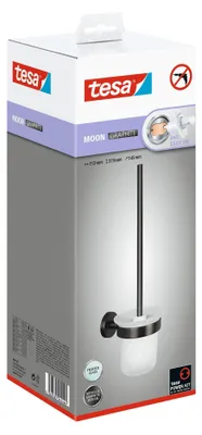 Obrázek produktu pro tesa MOON GRAPHITE sada WC štětek lepicí sklo, kov (40591-00000-00)