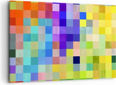 Produktbild von Bild auf Leinwand - Leinwandbild - Abstraktion modern - 120x80cm - Wand Bild - Wanddeko - Leinwanddruck - Bilder - Kunstdruck - Wanddekoration - Leinwand bilder - Wandkunst - AA120x80-4009