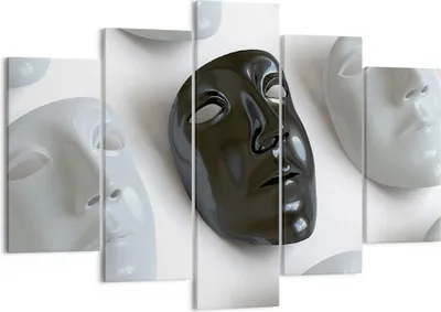 Produktbild von Bild auf Leinwand - Leinwandbild - Venedig Maske Schauspieler Theater - 150x100cm - Wand Bild - Wanddeko - Leinwanddruck - Bilder - Kunstdruck - Leinwand bilder - Wandkunst - EA150x100-2208