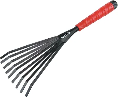 Zdjęcie produktu dla Stalowa grabie do liści 400 mm