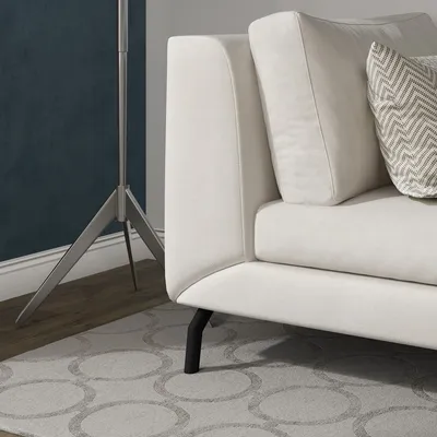 Produktbild von Schwarzmatter Möbelfuß Formschön moderner Sofafuß aus Stahl 120mm hoch Sockelfuß