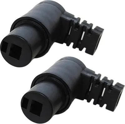 Produktbild von 2x Lautsprecherkupplung DIN Norm gewinkelt Buchse schraubbar Audio Boxenstecker