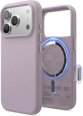 Obrázok produktu pre Silikónové puzdro Elago MagSafe pre iPhone 17 Pro, mäkké, fialové
