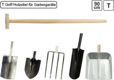 Produktbild von Spatenstiel Grabegabel Spatengabel Stiel Holzstiel 35 x 900 mm
