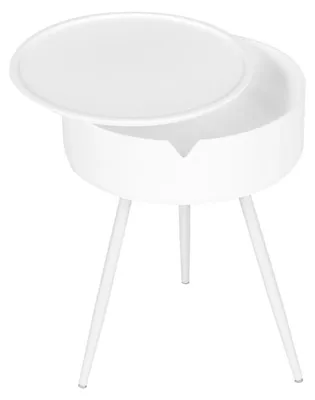 Obrázek produktu pro ModernHome CT3022 Odkládací stolek s odnímatelnou deskou 40 cm, bílý