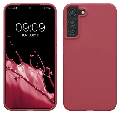 Produktbild von kwmobile Handyhülle für Samsung Galaxy S22 Plus Hülle - Case Silikon - Kabelloses Laden - Schutzhülle Cover in Dark Rose