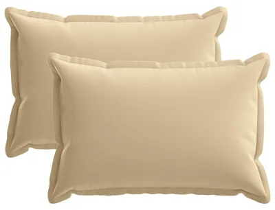 Image de vidaXL, 2 housses de coussin, HOUTEN, beige, 40 x 60 cm, polyester