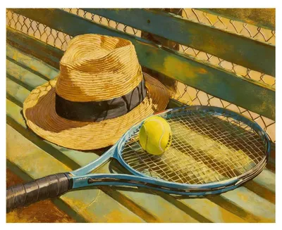 Malen nach Zahlen Tennis, 40x50 cm, Acrylfarben, für Erwachsene