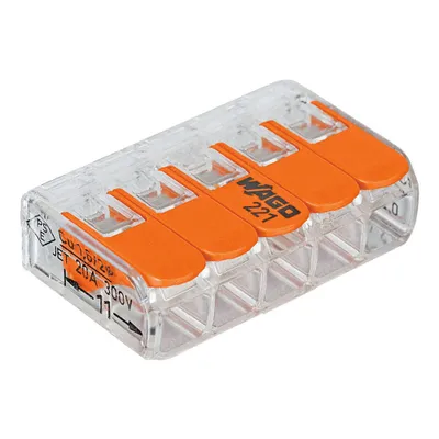 Immagine prodotto di Morsetto di connessione Wago, sezione da 0,14 a 4 mm², 5 poli
