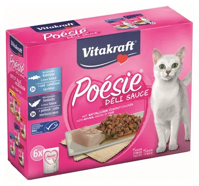 Obrázok produktu pre Vitakraft krmivo pre mačky Poesie DeliSauce, multipack fish - 6 vreciek