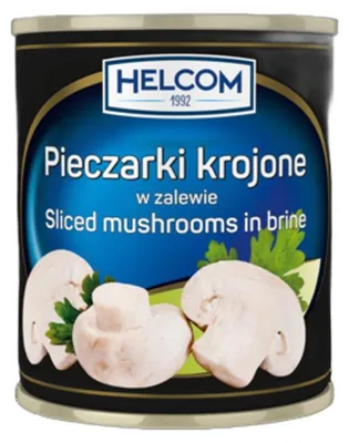 Obrázok produktu pre Nakrájané huby v slanom náleve, 2,55 kg